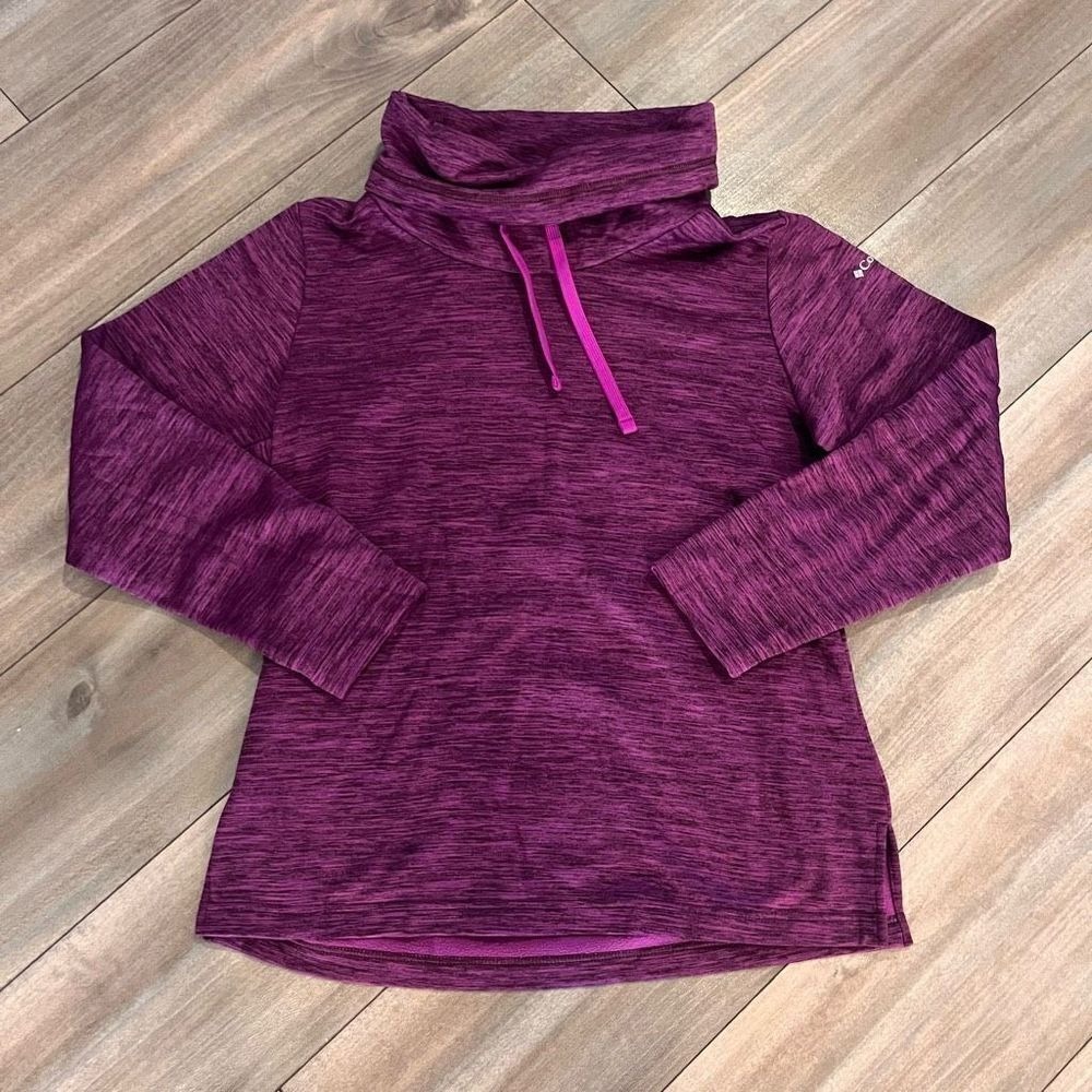 Columbia Purple Athletic Pullover Crewneck Women Small - Picture 1 of 4